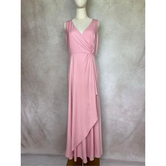 Vintage 1970s Plus Size Pink Maxi Dress - Picture 3 of 6